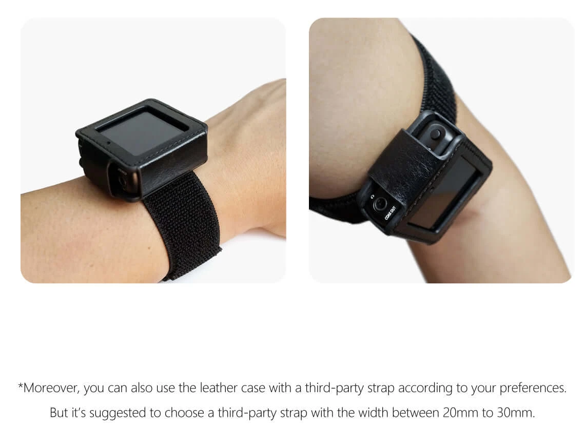 DDHIFI C-M5 Leather Case For FiiO M5 Music Player, DAP Leather Cover (with Elastic Loop Strap) Black, Watch Band Use. 3 DDHIFI C-M5 Leather Case For FiiO M5 Music Player, DAP Leather Cover (with Elastic Loop Strap) Black, Watch Band Use. - Image 3