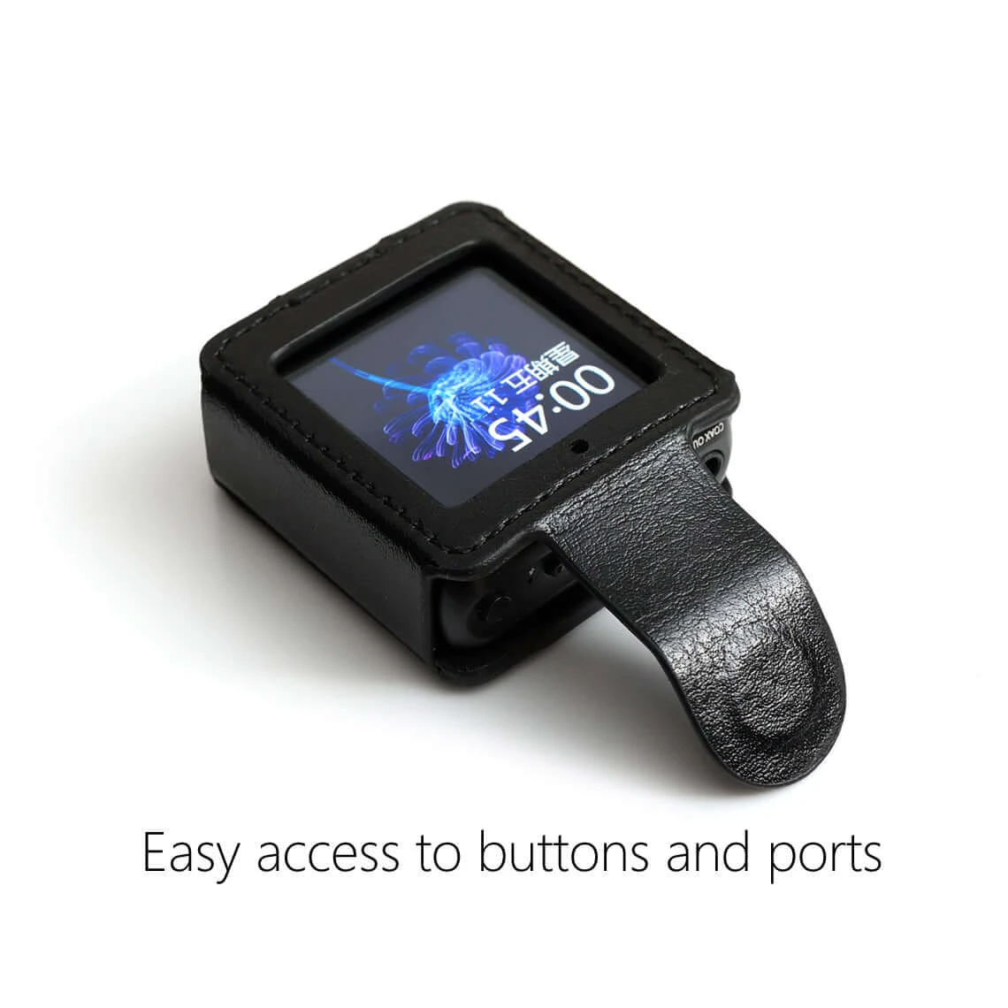 DDHIFI C-M5 Leather Case For FiiO M5 Music Player, DAP Leather Cover (with Elastic Loop Strap) Black, Watch Band Use. 4 DDHIFI C-M5 Leather Case For FiiO M5 Music Player, DAP Leather Cover (with Elastic Loop Strap) Black, Watch Band Use. - Image 4