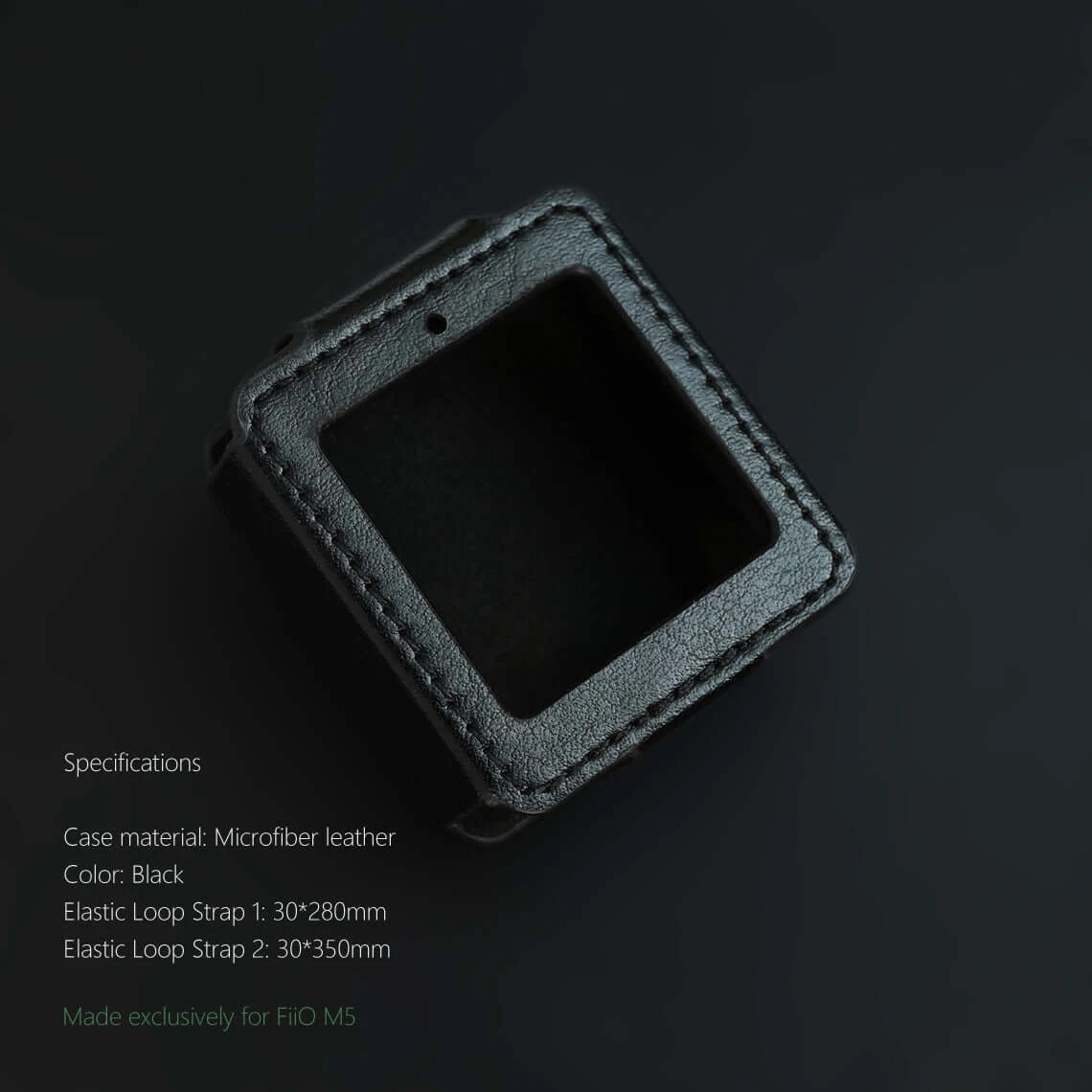 DDHIFI C-M5 Leather Case For FiiO M5 Music Player, DAP Leather Cover (with Elastic Loop Strap) Black, Watch Band Use. 7 DDHIFI C-M5 Leather Case For FiiO M5 Music Player, DAP Leather Cover (with Elastic Loop Strap) Black, Watch Band Use. - Image 7