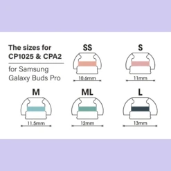 Spinfit CP1025 + CPA2 Silicone Eartips For Samsung Galaxy Buds Pro 11 Spinfit CP1025 + CPA2 Silicone Eartips For Samsung Galaxy Buds Pro -Audio Headphone Store CP1025 CPA2 sizechart