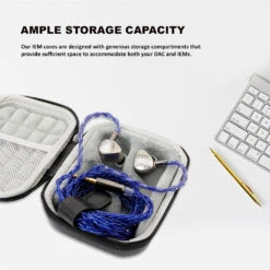 AUDIOCULAR - PU Leather IEM Case (AC14) -Audio Headphone Store Concept Kart AUDIOCULAR PU Leather Case AC14 2 12