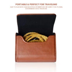 AUDIOCULAR - PU Leather Earphone Case (AC17X/Y) -Audio Headphone Store Concept Kart AUDIOCULAR PU Leather Earphone Case Brown 1 8