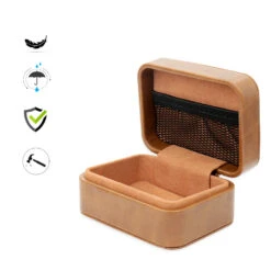 AUDIOCULAR - PU Leather Earphone Case (AC12) -Audio Headphone Store Concept Kart AUDIOCULAR PU Leather Earphone Case AC12 5 2