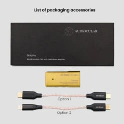 AUDIOCULAR - TP30 Pro ES9038Q2M Portable DAC & Amp -Audio Headphone Store Concept Kart AUDIOCULAR TP20 Pro CS43131 Portable DAC Amp Black 6 6