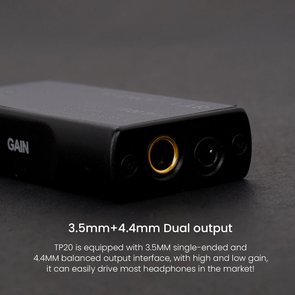 AUDIOCULAR - TP20 Pro CS43131 Portable DAC & Amp 4 AUDIOCULAR - TP20 Pro CS43131 Portable DAC & Amp - Image 4