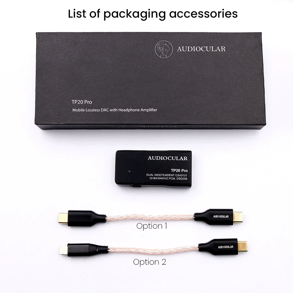 AUDIOCULAR - TP20 Pro CS43131 Portable DAC & Amp 9 AUDIOCULAR - TP20 Pro CS43131 Portable DAC & Amp - Image 9