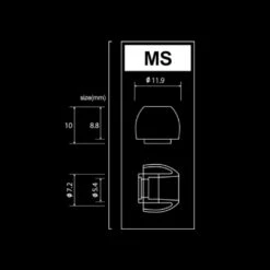 AZLA - SednaEarfit Light Eartips -Audio Headphone Store Concept Kart AZLA Sedna Earfit Light Eartips Grey 22 8