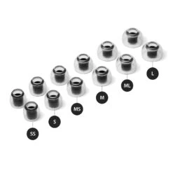 AZLA - SednaEarfit Crystal Standard Eartips -Audio Headphone Store Concept Kart AZLA SednaEarfit Crystal Eartips for TWS Grey 3 8