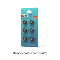 BGVP - Memory Foam Eartips -Audio Headphone Store Concept Kart BGVP Memory Foam Eartips Black 2 1