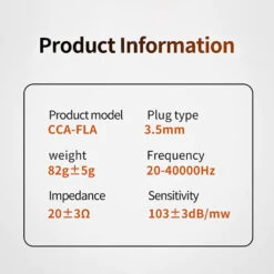 CCA - FLA Wired IEM (Demo Unit) 23 CCA - FLA Wired IEM (Demo Unit) -Audio Headphone Store Concept Kart CCA FLA Wired IEM Grey 10 12 6b662346 cae8 476b 9514 700109e6e75e