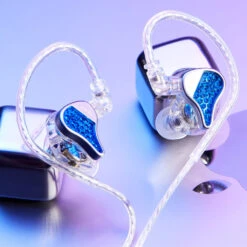 CCA - LYRA Wired IEM -Audio Headphone Store Concept Kart CCA LYRA Wired IEM Sapphire Blue 1 8