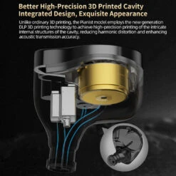 CCA - Pianist IEM -Audio Headphone Store Concept Kart CCA Pianist IEM Black 3 7