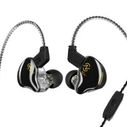 CCZ - Coffee Bean Wired IEM With Mic -Audio Headphone Store Concept Kart CCZ Coffee Bean Wired IEM with Mic Black 1 2