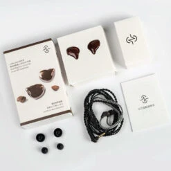 CCZ - Coffee Bean Wired IEM With Mic -Audio Headphone Store Concept Kart CCZ Coffee Bean Wired IEM with Mic Brown 5