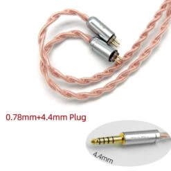 FAAEAL - Hibiscus 4 Core 5N OFC Litz Upgrade Cable For IEM -Audio Headphone Store Concept Kart FAAEAL Hibiscus 0.78mm 4 2