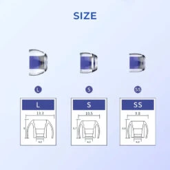 Feaulle Latex - H570 Silicone Eartips For Earphones -Audio Headphone Store Concept Kart Feaulle Latex H570 Silicone Eartips for Earphones SS 2 8