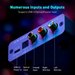 Fosi Audio - K5 Pro Gaming DAC & Headphone Amplifier -Audio Headphone Store Concept Kart FosiAudio K5 Pro Gaming DAC Headphone Amplifier Black 2 8