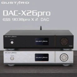 GUSTARD - X26 Pro MQA Balanced DAC 21 GUSTARD - X26 Pro MQA Balanced DAC -Audio Headphone Store Concept Kart GUSTARD X26 Pro MQA Balanced DAC Silver 3
