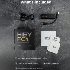 HiBy - FC4 Portable USB DAC & Amp -Audio Headphone Store Concept Kart HiBy FC4 Portable Music Player 1 10