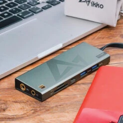 IKKO - ITX01 10 IN 1 USB C Dac Hub 21 IKKO - ITX01 10 IN 1 USB C Dac Hub -Audio Headphone Store Concept Kart IKKO ITX01 Multifunctional Docking Station Black 2 2