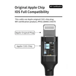 JCALLY - AUX08L Apple Audio Cable -Audio Headphone Store Concept Kart JCALLY AUX08L Apple Audio Cable 1 6