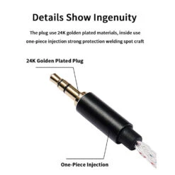 JCALLY - AUX08L Apple Audio Cable -Audio Headphone Store Concept Kart JCALLY AUX08L Apple Audio Cable 1 7