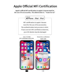 JCALLY - AUX08L Apple Audio Cable -Audio Headphone Store Concept Kart JCALLY AUX08L Apple Audio Cable 1 8