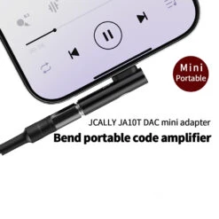 JCALLY - JA10T Lighting Male To 3.5mm Female Audio Adapter -Audio Headphone Store Concept Kart JCALLY JA10T LightingFemaleto3.5mmMaleAudioAdapter 1 8