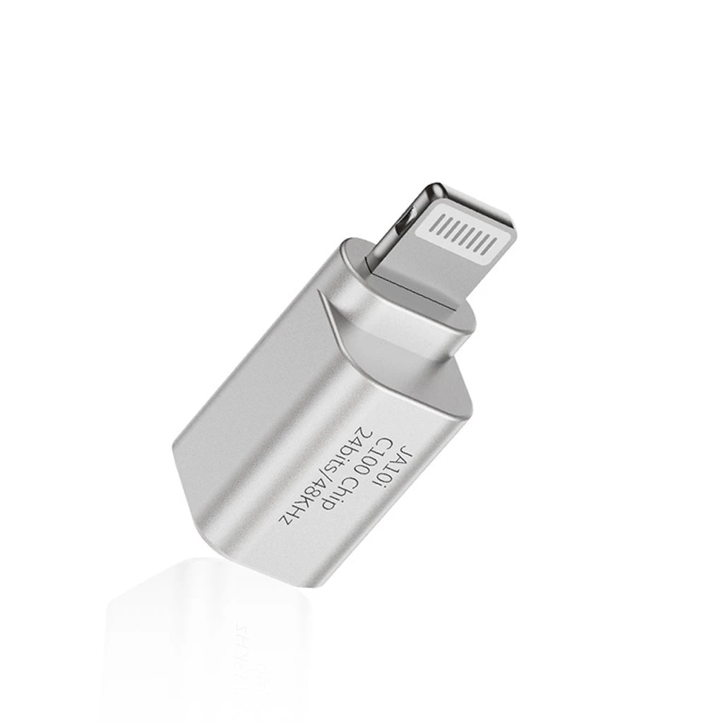 JCALLY - JA10i Lighting Male To 3.5mm Female Audio Adapter 1 JCALLY - JA10i Lighting Male To 3.5mm Female Audio Adapter