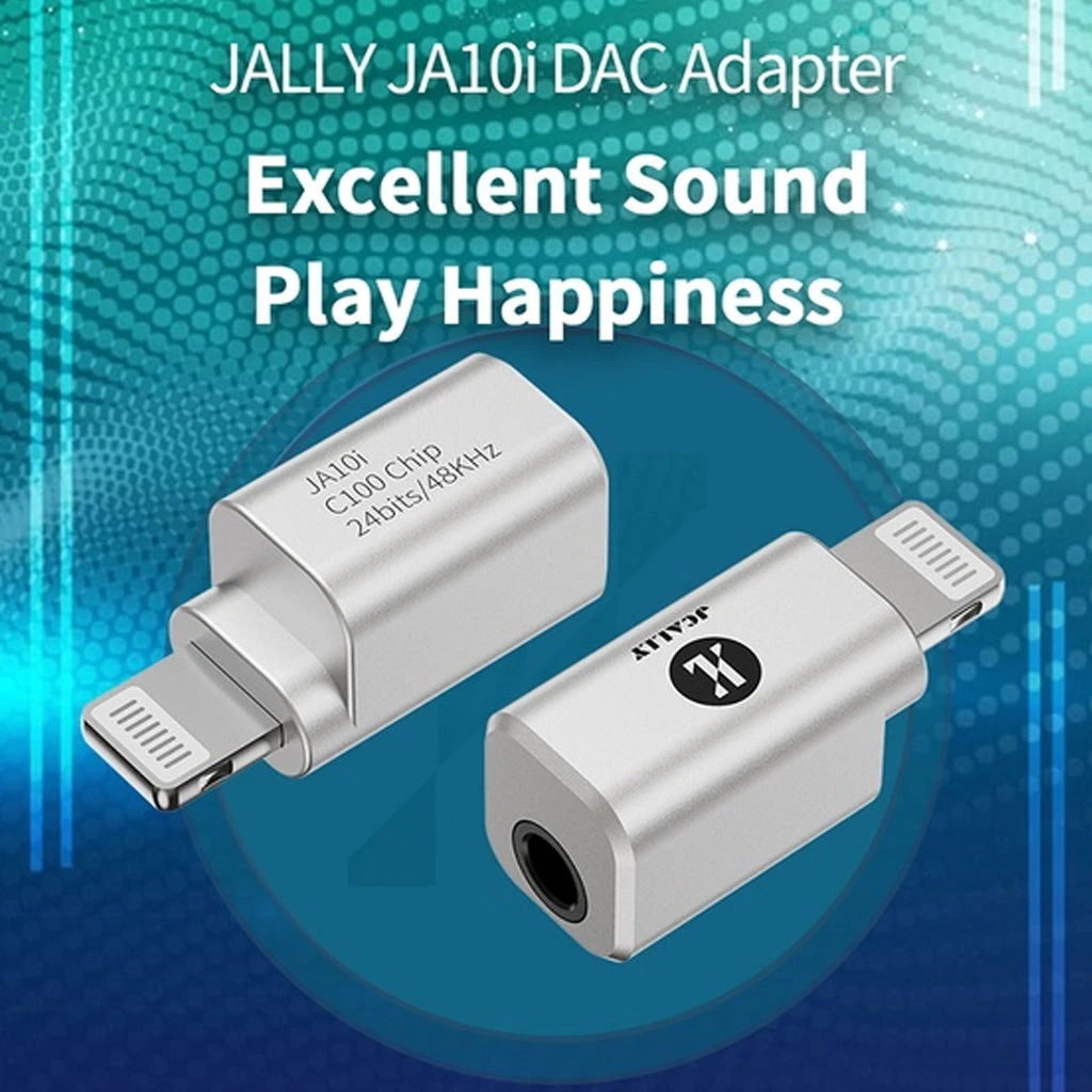 JCALLY - JA10i Lighting Male To 3.5mm Female Audio Adapter 2 JCALLY - JA10i Lighting Male To 3.5mm Female Audio Adapter - Image 2