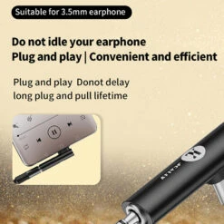 JCALLY - JA3T Type C Male To 3.5mm Female Portable DAC Dongle -Audio Headphone Store Concept Kart JCALLY JA3T TypeC DAC Blk 1 5