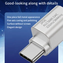 JCALLY - JA56 Type C Male To 3.5mm Female Audio Adapter -Audio Headphone Store Concept Kart JCALLY JA56TypeCMaleto3.5mmFemaleAudioAdapter 1 12