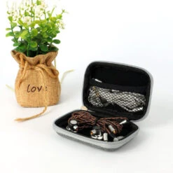 JCALLY - JCBG2 Earphone Carrying Case -Audio Headphone Store Concept Kart JCALLY JCBG2 Earphone Carrying Case Grey 1 10