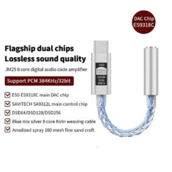 JCALLY - JM25 Portable DAC Dongle -Audio Headphone Store Concept Kart JCALLY JM25 Portable Amplifier 1 1