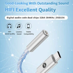 JCALLY - JM25 Portable DAC Dongle -Audio Headphone Store Concept Kart JCALLY JM25 Portable Amplifier 1 7