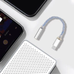 JCALLY - JM6 Portable DAC Dongle -Audio Headphone Store Concept Kart JCALLY JM6 Portable DAC Dongle Silver Blue 2