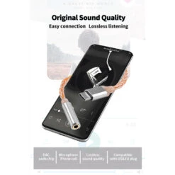 JCALLY - JM6 Portable DAC Dongle -Audio Headphone Store Concept Kart JCALLY JM6 Portable DAC Dongle Silver Gold 4