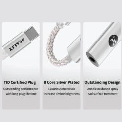 JCALLY - JM7 Portable DAC Dongle 29 JCALLY - JM7 Portable DAC Dongle -Audio Headphone Store Concept Kart JCALLY JM7 Portable Amplifier Adapter Silver 1 24