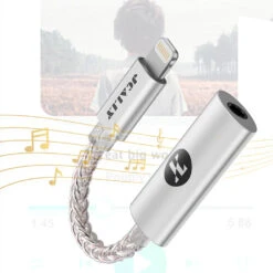 JCALLY - JM7 Portable DAC Dongle 39 JCALLY - JM7 Portable DAC Dongle -Audio Headphone Store Concept Kart JCALLY JM7L Type C Male to 3.5mm Female Silver 1 20