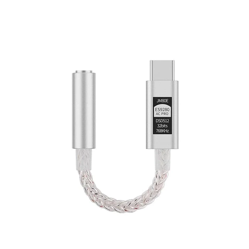 JCALLY - JM80E Type C Male To 3.5mm Female Portable DAC Dongle 1 JCALLY - JM80E Type C Male To 3.5mm Female Portable DAC Dongle