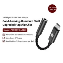 JCALLY - JM9 TYPE C Male To 3.5mm Female Portable DAC Dongle 14 JCALLY - JM9 TYPE C Male To 3.5mm Female Portable DAC Dongle -Audio Headphone Store Concept Kart JCALLY JM9TYPECMaleTo3.5mmFemaleAudioAdapter 1 2