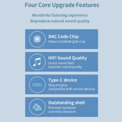 JCALLY - JM60 Type C To 3.5mm Portable DAC Dongle -Audio Headphone Store Concept Kart JCALLY Jm60 TypeC 3 14