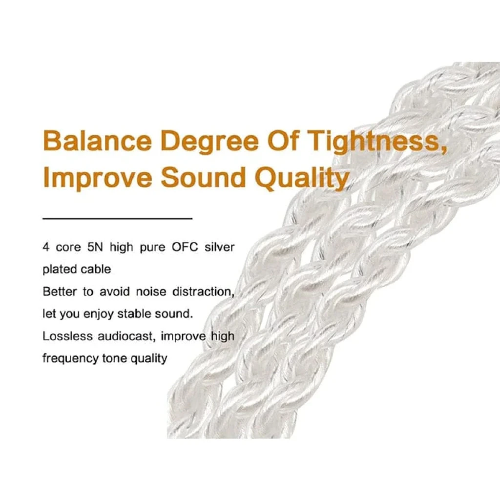 JCALLY - LT4 4 Core Upgrade Cable For IEMs 5 JCALLY - LT4 4 Core Upgrade Cable For IEMs - Image 5