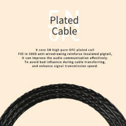 JCALLY - LT8 8 Core Upgrade Cable For IEMs -Audio Headphone Store Concept Kart JCALLY LT8 8Core Upgrade Cable for IEMs 1 7