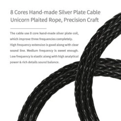 JCALLY - LT8 8 Core Upgrade Cable For IEMs -Audio Headphone Store Concept Kart JCALLY LT8 8Core Upgrade Cable for IEMs 1 9