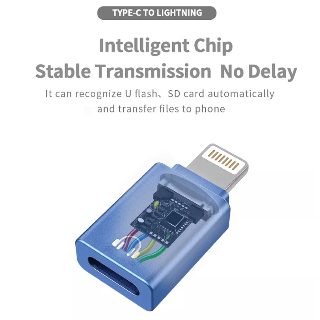 JCALLY - OT02 Type C Female To Lighting Male OTG Adapter 4 JCALLY - OT02 Type C Female To Lighting Male OTG Adapter - Image 4