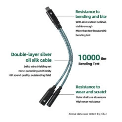 JCALLY - SP6 Portable DAC Dongle -Audio Headphone Store Concept Kart JCALLY SP6 Portable DAC Dongle Green 6