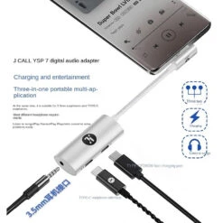 JCALLY - SP7 3 In 1 Portable DAC Dongle -Audio Headphone Store Concept Kart JCALLY SP7 3 IN 1 Portable DAC Dongle 1 4