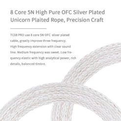 JCALLY - TC08 Pro Upgrade Cable For IEM -Audio Headphone Store Concept Kart JCALLY TC08 Pro Upgrade Cablefor IEM With Mic 2 3