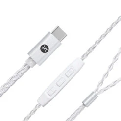 JCALLY - TC30 Pro Upgrade Cable For IEM -Audio Headphone Store Concept Kart JCALLY TC30 Pro Upgrade Cable for IEM Silver 1 4